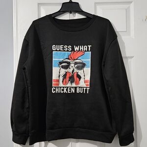 Sale: Women's Graphic Crewneck Sweatshirt - XL